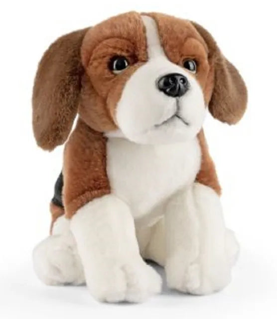 Peluche chien Beagle assis 28 cm  Peluches et doudous sur