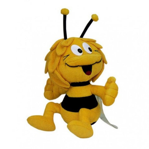 Figurine Peluche  ours Abeille  Assis jaune et noir - 29 Cm