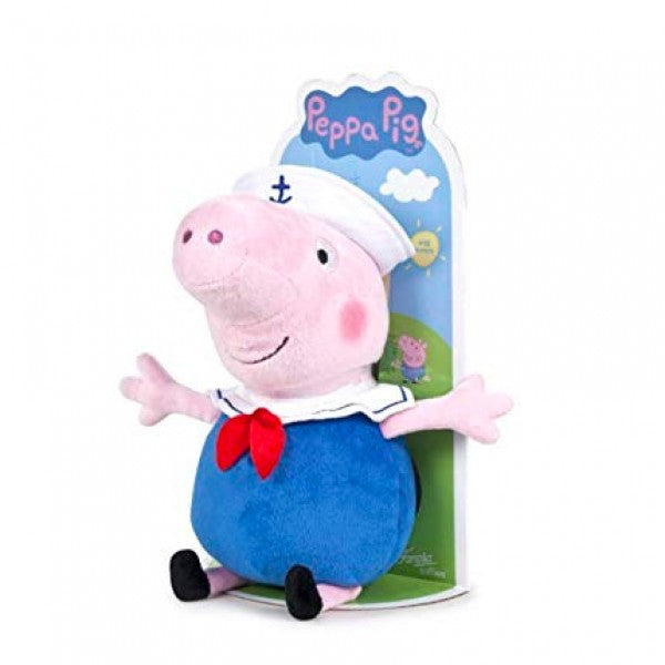 Peluche peppa pig avec jouet - 27 cm, peluche